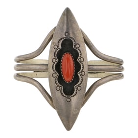 Vintage Navajo Mediterranean Corla Shadowbox Bracelet
