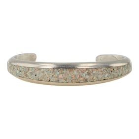 Navajo Synthetic Opal Inlay Bracelet