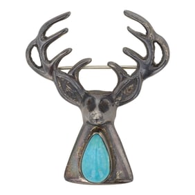 Navajo Kingman Turquoise Pin