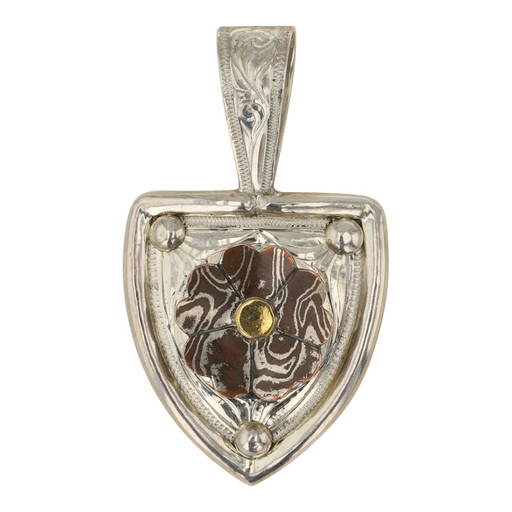 Ray Tracey Native American 14kt Gold Pendant