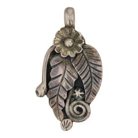 Vintage Navajo Plain Silver Pendant