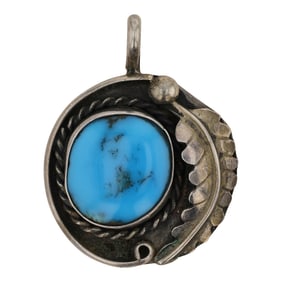 Navajo Kingman Turquoise Pendant
