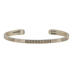 Julian Nez Navajo Intricate Sawed Wire Cuff bracelet