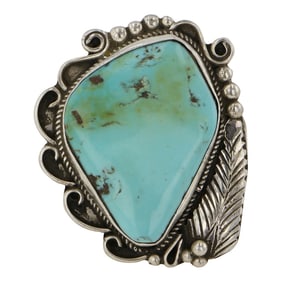 Navajo Nevada Turquoise Freeform Ring