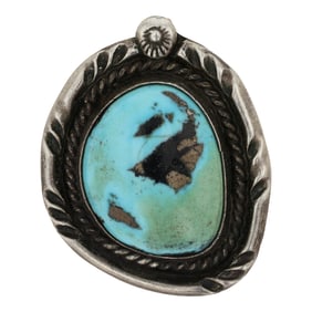 Vintage Navajo Kingman Turquoise Pendant