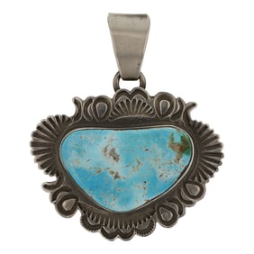 Tommy Jackson Navajo Royston Turquoise Pendant