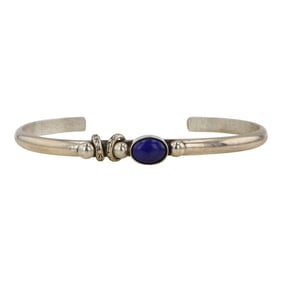 Eugene Nelson Navajo Lapis Cuff Bracelet