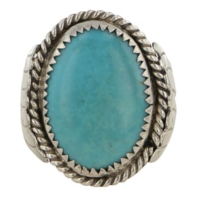 Navajo Compitos Turquoise Ring