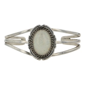 Navajo Synthetic Opal Cuff Bracelet