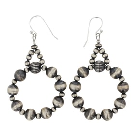 Navajo Oxidized Beads Earrings