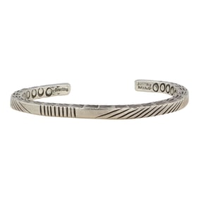 Austin L Navajo Square Wire Stamped Cuff Bracelet