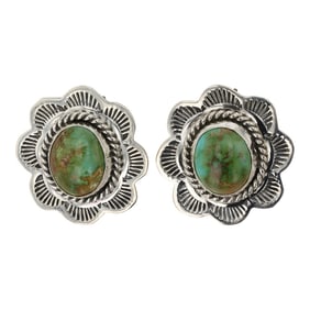 Victoria Wyllie Navajo Sonoran Gold Turquoise Earrings