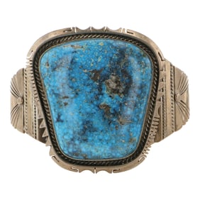 Joe Piaso Morenci Turquoise Impressive Large Cuff Bracelet