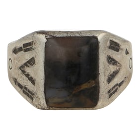 Vintage Bell Trading Post Petrified Wood Ring