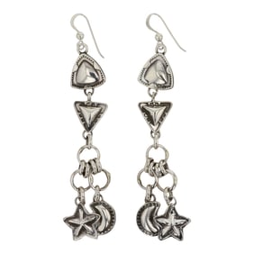 Dakota Willie Navajo Bump Out Dangle Earrings