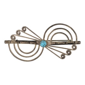 Vintage Navajo Turquoise Pin