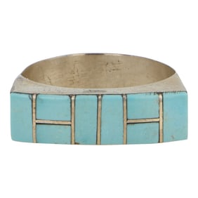 Zuni Turquoise Inlay Ring