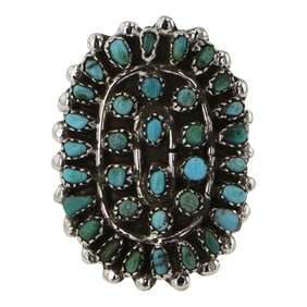Zuni Kingman Turquoise Ring