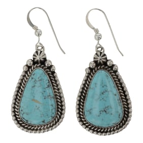 Eula Wylie Navajo Compitos Turquoise Earrings