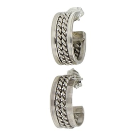 Navajo Twisted Wire Hoop Earrings