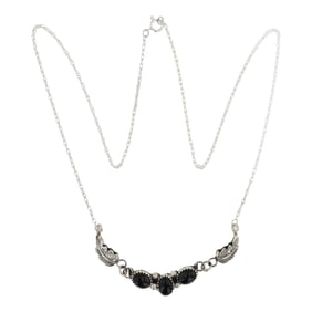RB Navajo Black Onyx Choker Necklace