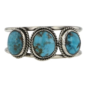 Gilbert Nez Navajo Compitos Turquoise Bracelet