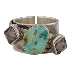Lilly Barrack Southwest Shop Turquoise & Quartz Ring