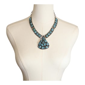 Les Baker Navajo Shop Kingman Turquoise Necklace