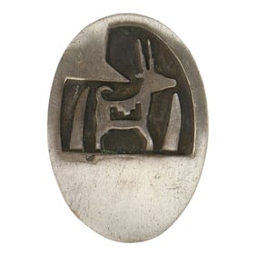 Vintage Navajo Plain Silver Pin