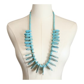 Vintage Santo Domingo Kingman Turquoise Necklace