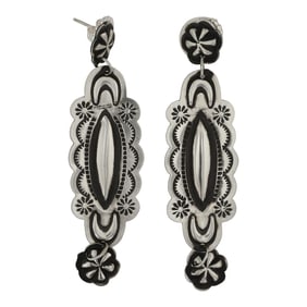 Leander Tahe Navajo Bump out Earrings
