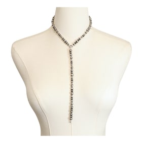Navajo Oxidized Beads Lariat Necklace