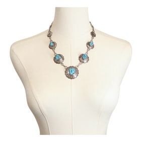 Bobby Begay Vintage Navajo Sleeping Beauty Turquoise Necklace