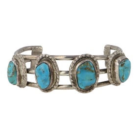 Vintage Navajo Nevada Turquoise Bracelet