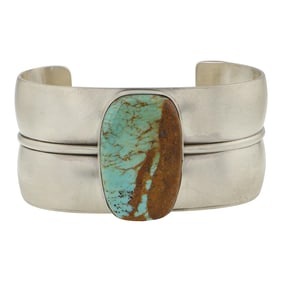 Navajo Number Eight Turquoise Cuff Bracelet