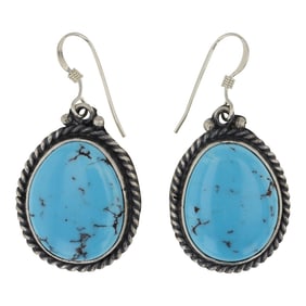 Micheal Calladito Navajo Turquoise Earrings