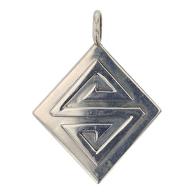 Navajo Plain Silver Pendant