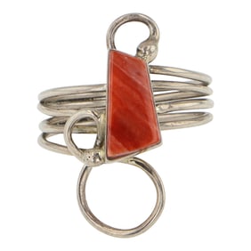 Navajo Contemporary Spiny Oyster Ring