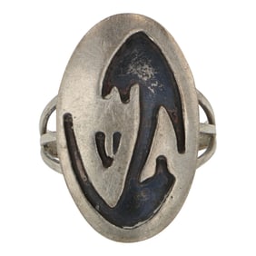 Vintage Navajo Plain Silver Ring
