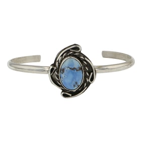 Gilbert Nez Navajo Golden Hills Turquoise Bracelet