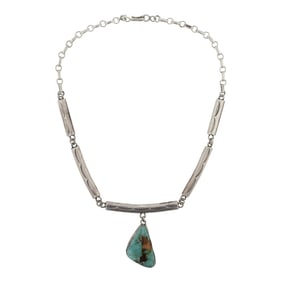 Vintage Navajo Royston Turquoise Choker Necklace