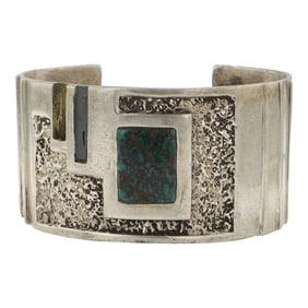 Vintage Navajo Spiderweb Turquoise Bracelet