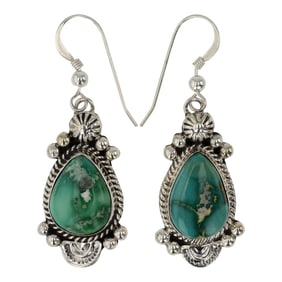 Della Wyllie Navajo Nevada Turquoise Earrings