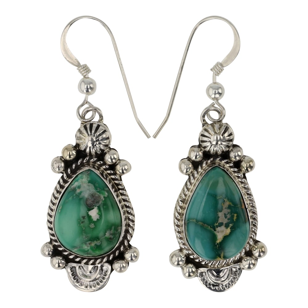 Della Wyllie Navajo Nevada Turquoise Earrings (1 of 2)