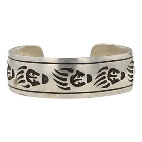 Navajo Bear Paw Cuff Bracelet
