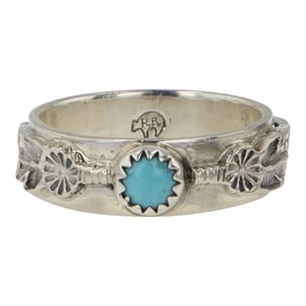 Rb Navajo Kingman Turquoise Ring