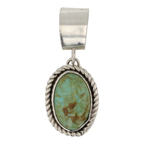 Navajo Menassa Turquoise Pendant