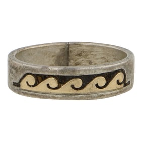 Scott Skeets Navajo 14K Gold & Sterling Silver Ring