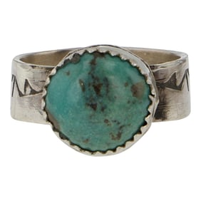 Rick Enriquez Navajo Compitos Turquoise Ring