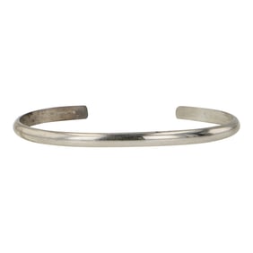 Navajo Plain Silver Cuff Bracelet
